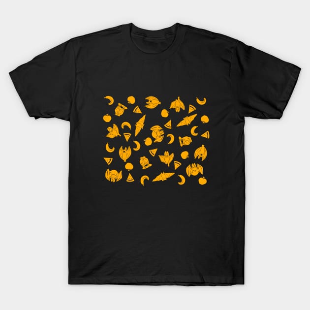 Fruits and Bats! T-Shirt by Kashidoodles